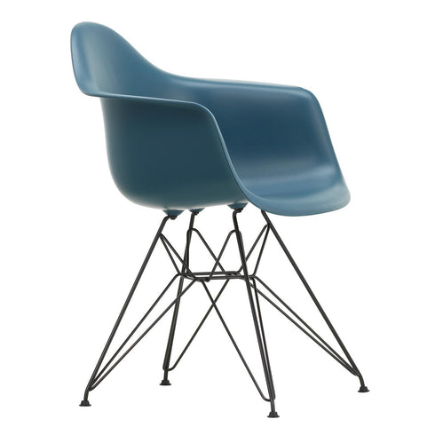 Cadeira de Braços em Plástico Eames DAR / Base Preta